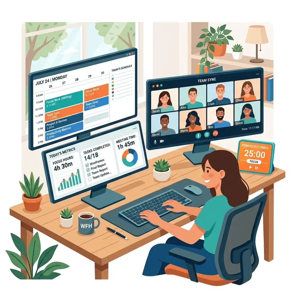 Structured Digital Workflow and Desktop File Organization Dashboard