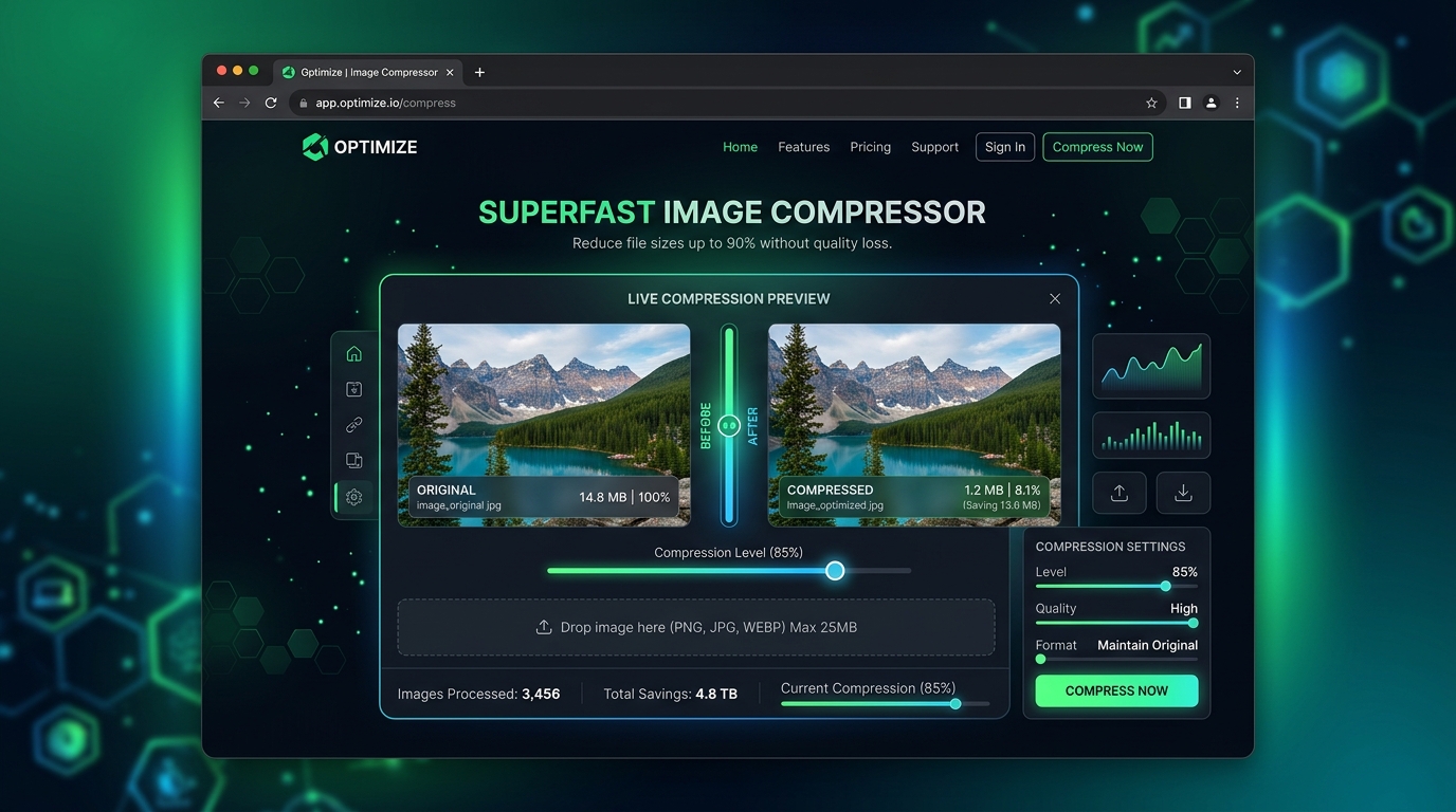 Client-Side Image Compressor Banner